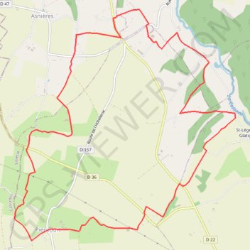 Itinéraire Chemin des manoirs - Piencourt, distance, dénivelé, altitude, carte, profil, trace GPS