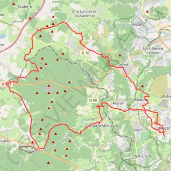Itinéraire Naturodome, distance, dénivelé, altitude, carte, profil, trace GPS