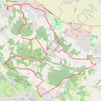 Itinéraire Saint Pierre de Chandieu Les combes, distance, dénivelé, altitude, carte, profil, trace GPS