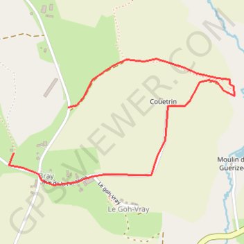 Itinéraire boucle Bray, distance, dénivelé, altitude, carte, profil, trace GPS