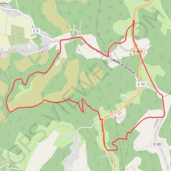 Itinéraire Auzole, distance, dénivelé, altitude, carte, profil, trace GPS