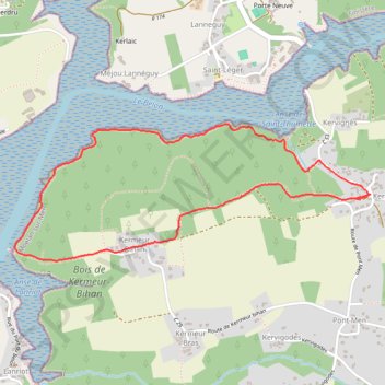 Itinéraire Balade de l'Allée Couverte et de la Fontaine de Sainte-Thumette - Kersaux, distance, dénivelé, altitude, carte, profil, trace GPS