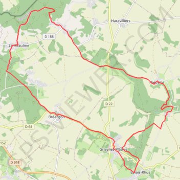 Itinéraire EPIAIS-RHUS, distance, dénivelé, altitude, carte, profil, trace GPS