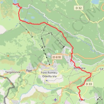 Itinéraire Lac des Bouillouses, distance, dénivelé, altitude, carte, profil, trace GPS