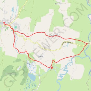 Itinéraire 48-230, distance, dénivelé, altitude, carte, profil, trace GPS