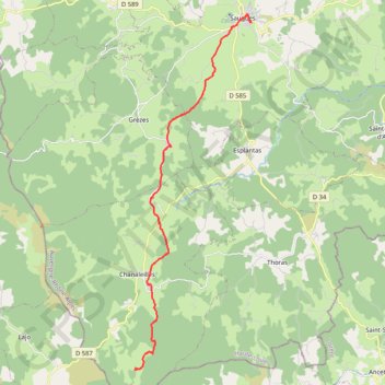 Itinéraire Saugues - Le Sauvage, distance, dénivelé, altitude, carte, profil, trace GPS