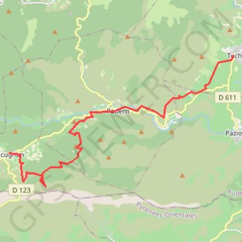 Itinéraire Chateaux cathares, distance, dénivelé, altitude, carte, profil, trace GPS