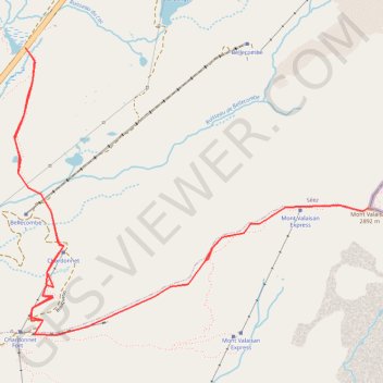 Itinéraire Mont Valezan à partir du Petit Saint Bernard, distance, dénivelé, altitude, carte, profil, trace GPS