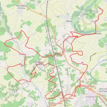 Itinéraire autour asnieres 50km, distance, dénivelé, altitude, carte, profil, trace GPS