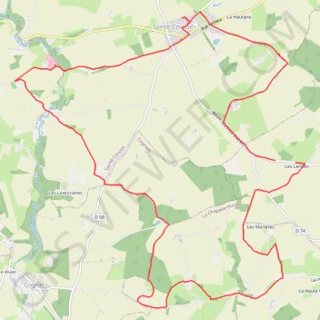 Itinéraire Rando des landes, distance, dénivelé, altitude, carte, profil, trace GPS