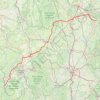 Itinéraire JURA vers AUVERGNE, distance, dénivelé, altitude, carte, profil, trace GPS