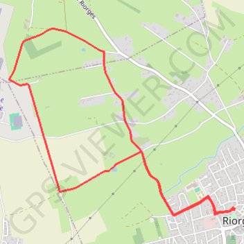 Itinéraire Balades Riorgeoises - L'Envol, distance, dénivelé, altitude, carte, profil, trace GPS