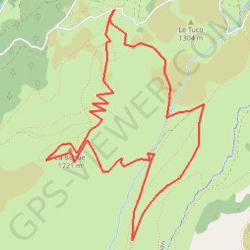 Itinéraire La Béque (1721 m), distance, dénivelé, altitude, carte, profil, trace GPS