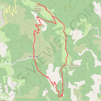 Itinéraire Couspeau - Les Tonils, distance, dénivelé, altitude, carte, profil, trace GPS