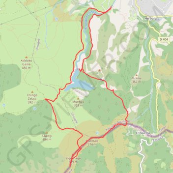 Itinéraire 2022/12/27 Mandale y Zigorriaga en circuit depuis chemin de Mikelxobatia, distance, dénivelé, altitude, carte, profil, trace GPS