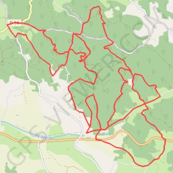Itinéraire Forêt de Sivens et alentours, distance, dénivelé, altitude, carte, profil, trace GPS