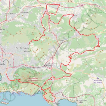 Itinéraire GP La Marseillaise 2021, distance, dénivelé, altitude, carte, profil, trace GPS