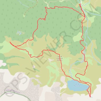 Itinéraire Le Cap de Labasset et le lac de Peyrelade, distance, dénivelé, altitude, carte, profil, trace GPS