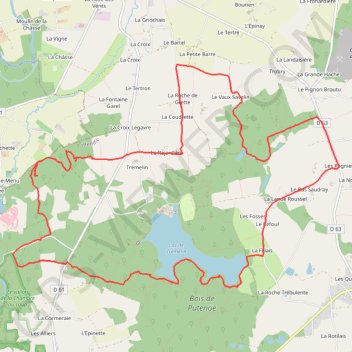 Itinéraire Moulin du casse - Trémelin, distance, dénivelé, altitude, carte, profil, trace GPS