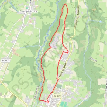 Itinéraire Circuit de Lannemezan (Nord), distance, dénivelé, altitude, carte, profil, trace GPS