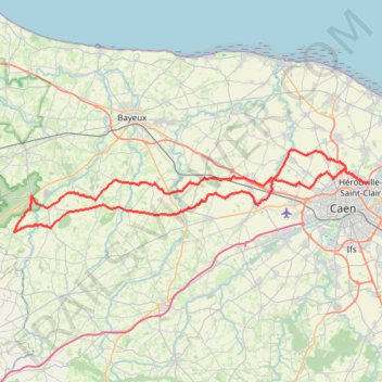 Itinéraire 100 Km, distance, dénivelé, altitude, carte, profil, trace GPS