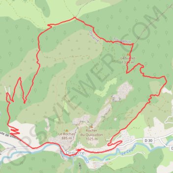 Itinéraire Le Suillet, distance, dénivelé, altitude, carte, profil, trace GPS