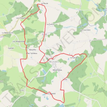 Itinéraire 16-323, distance, dénivelé, altitude, carte, profil, trace GPS