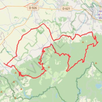 Itinéraire Sorèze (82,4 km), distance, dénivelé, altitude, carte, profil, trace GPS