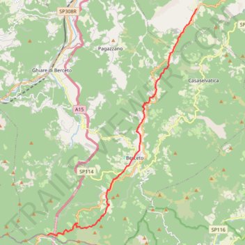 Itinéraire tappa-21-da-cassio-al-passo-della-cisa, distance, dénivelé, altitude, carte, profil, trace GPS