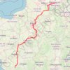 Itinéraire EuroVélo 3, distance, dénivelé, altitude, carte, profil, trace GPS