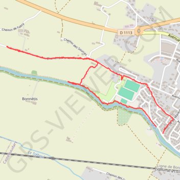 Itinéraire Ferme Fontanelles - Petit Fabry, distance, dénivelé, altitude, carte, profil, trace GPS