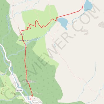 Itinéraire Lac du Serpent, distance, dénivelé, altitude, carte, profil, trace GPS