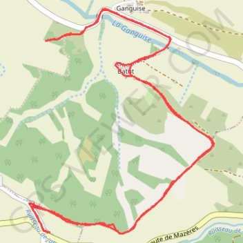 Itinéraire 171113 Xxxx, distance, dénivelé, altitude, carte, profil, trace GPS