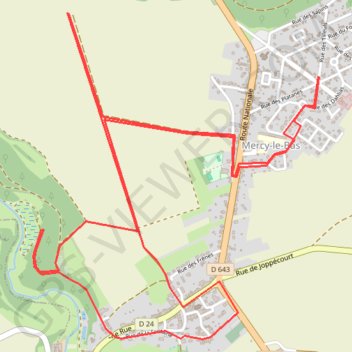 Itinéraire Saint Barbes Etang, distance, dénivelé, altitude, carte, profil, trace GPS