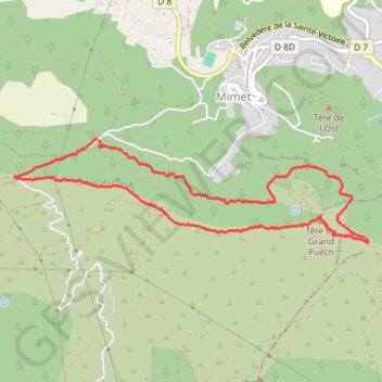 Itinéraire BAOU TRAOUQUA MIMET, distance, dénivelé, altitude, carte, profil, trace GPS
