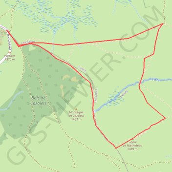 Itinéraire Le Mailhebiau, distance, dénivelé, altitude, carte, profil, trace GPS