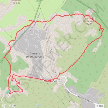 Itinéraire Randonnée Cassini, distance, dénivelé, altitude, carte, profil, trace GPS