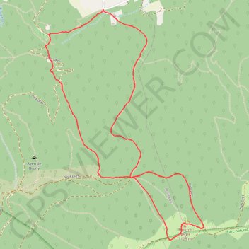 Itinéraire Le Mourre Nègre depuis Auribeau, distance, dénivelé, altitude, carte, profil, trace GPS