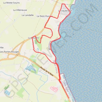 Itinéraire Saint Méloir-Château Richeux, distance, dénivelé, altitude, carte, profil, trace GPS