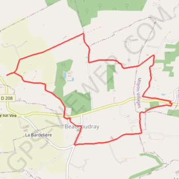 Itinéraire Beaucoudray - Chevry, distance, dénivelé, altitude, carte, profil, trace GPS