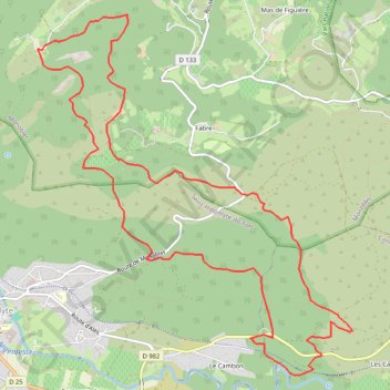 Itinéraire Monoblet - Les Jumelles, distance, dénivelé, altitude, carte, profil, trace GPS