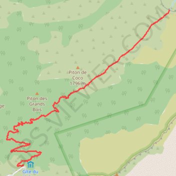 Itinéraire Cassé de la rivière de l'Est, distance, dénivelé, altitude, carte, profil, trace GPS