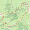 Itinéraire Petit tour à vélo dans l'Aubrac depuis Nasbinals, distance, dénivelé, altitude, carte, profil, trace GPS