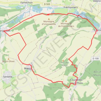 Itinéraire La vallée des Parquets - Contre, distance, dénivelé, altitude, carte, profil, trace GPS