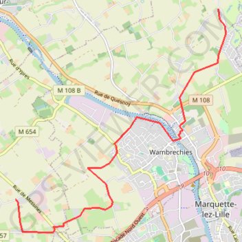 Itinéraire GR 121 B, portion entretenue par Bassée en Balade, distance, dénivelé, altitude, carte, profil, trace GPS
