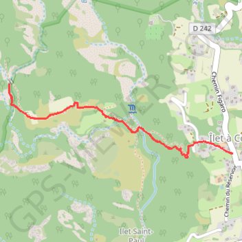 Itinéraire Ilet Grand Coude - Cilaos, distance, dénivelé, altitude, carte, profil, trace GPS