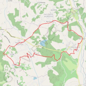 Itinéraire Entre Maumont et Sourdoire - Saint-Julien-Maumont - Pays de la vallée de la Dordogne Corrézienne, distance, dénivelé, altitude, carte, profil, trace GPS