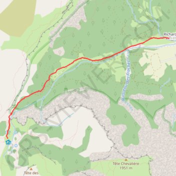 Itinéraire Refuge Les Chaumailloux, distance, dénivelé, altitude, carte, profil, trace GPS