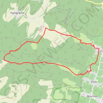 Itinéraire Fixey Couchey, distance, dénivelé, altitude, carte, profil, trace GPS