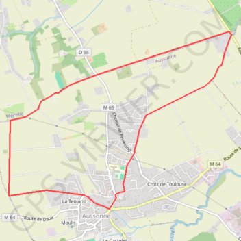 Itinéraire Aussone sonne sonne, distance, dénivelé, altitude, carte, profil, trace GPS